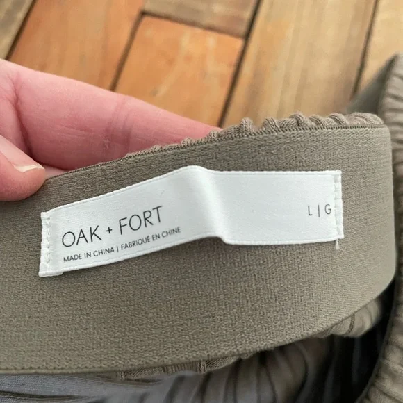 Oak and Fort Ribbed Midi Pencil Skirt-Large - Picture 5 of 7